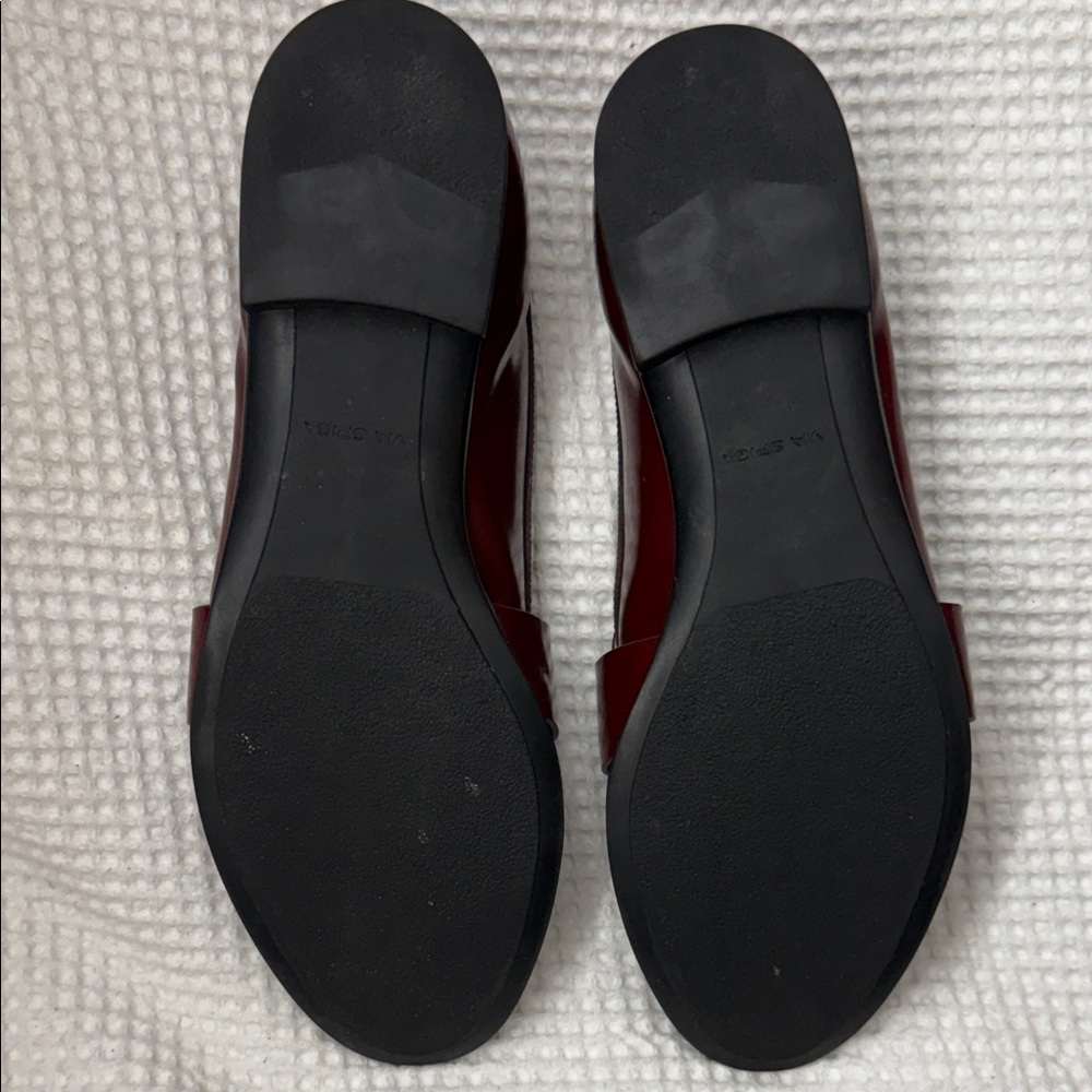 Via Spiga Women's Deep Red Loafers - 8.5 - Picture 5 of 7